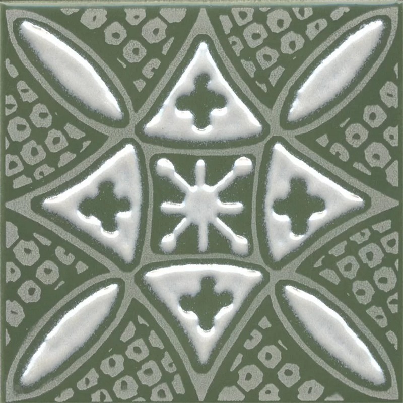 KMD3STA019GN Бахия 2 зелёный глянцевый 9,8x9,8x0,7 декор KMD3STA019GN Бахия 2 зелёный глянцевый 9,8x9,8x0,7 декор