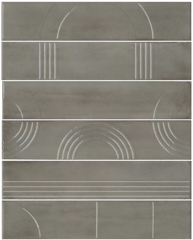 KMP3STA004RN6X Панно Мажорель серый глянцевый (из 6 частей 6х28,5) 36x28,5x1 KMP3STA004RN6X Панно Мажорель серый глянцевый (из 6 частей 6х28,5) 36x28,5x1