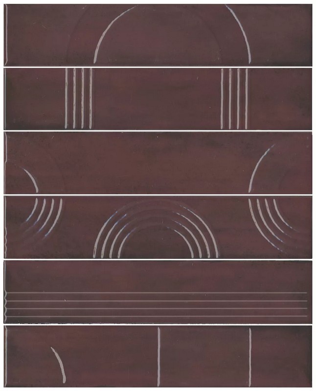 KMP3STA006RN6X Панно Мажорель бордовый глянцевый (из 6 частей 6х28,5) 36x28,5x1 KMP3STA006RN6X Панно Мажорель бордовый глянцевый (из 6 частей 6х28,5) 36x28,5x1