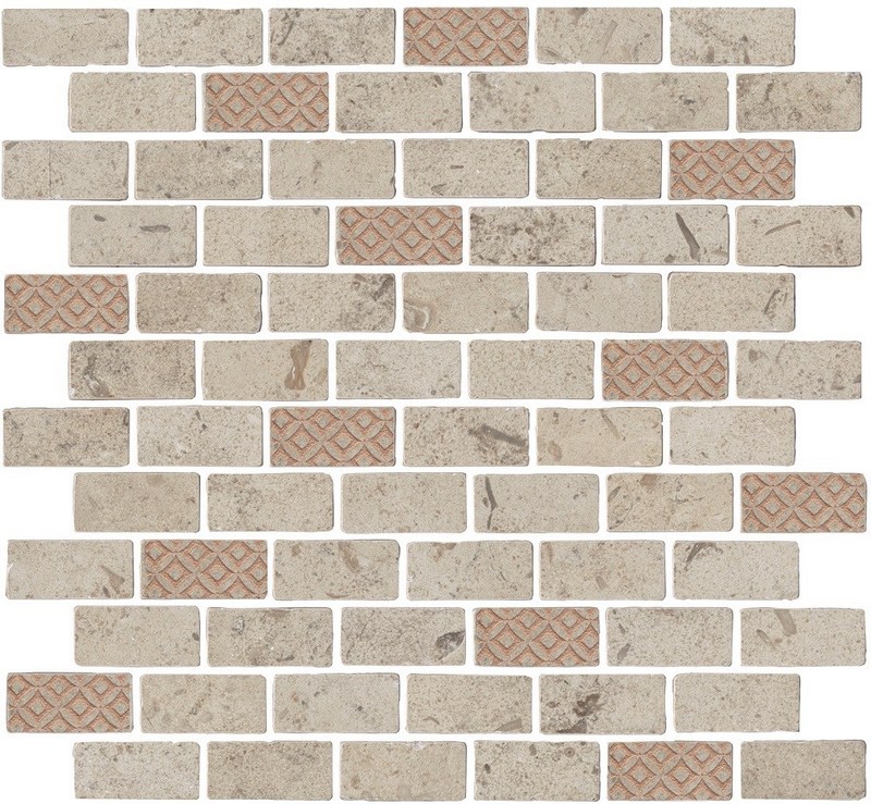 MBD015 Декор Про Лаймстоун Антика 3 мозаичный бежевый матовый 32х30х0,9 MBD015 Декор Про Лаймстоун Антика 3 мозаичный бежевый матовый 32х30х0,9