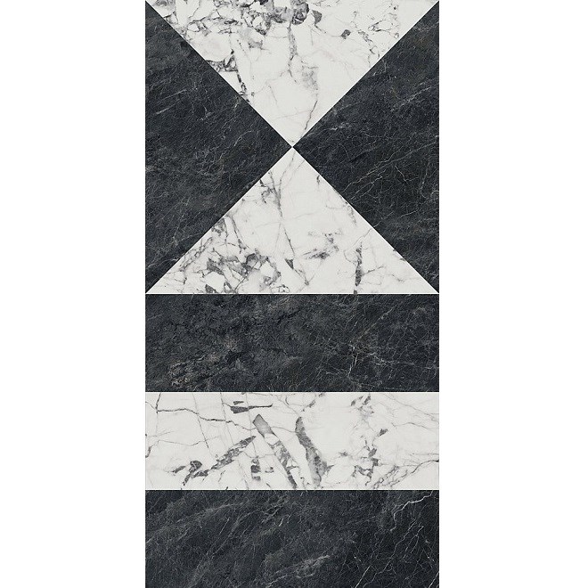 SG565422R Бьянко Неро белый чёрный лаппатированный обрезной 60x119,5x0,9 SG565422R Бьянко Неро белый чёрный лаппатированный обрезной 60x119,5x0,9